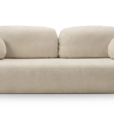 Rozkládací dvousedák s úložným prostorem COBOURG - světlý béžový