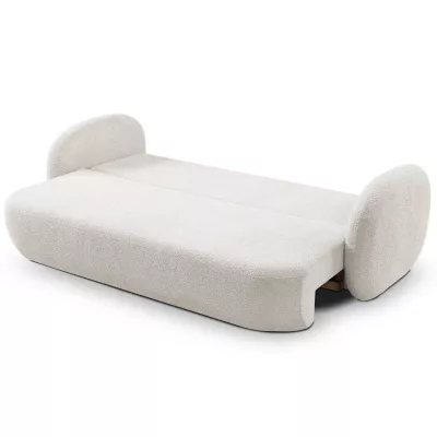 Rozkládací dvousedák s úložným prostorem COBOURG - světlý šedý 1