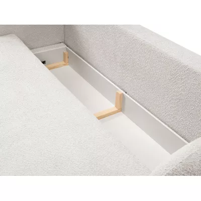 Rozkládací dvousedák s úložným prostorem COBOURG - světlý šedý 1