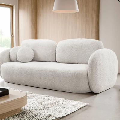 Rozkládací dvousedák s úložným prostorem COBOURG - světlý šedý 1