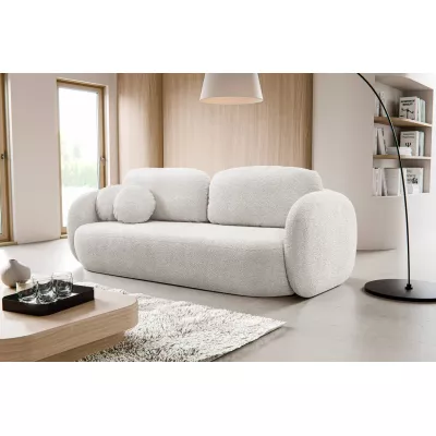 Rozkládací dvousedák s úložným prostorem COBOURG - světlý šedý 1