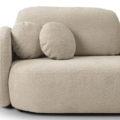 Rozkládací dvousedák s úložným prostorem COBOURG - světlý béžový