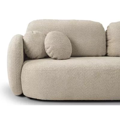 Rozkládací dvousedák s úložným prostorem COBOURG - světlý béžový