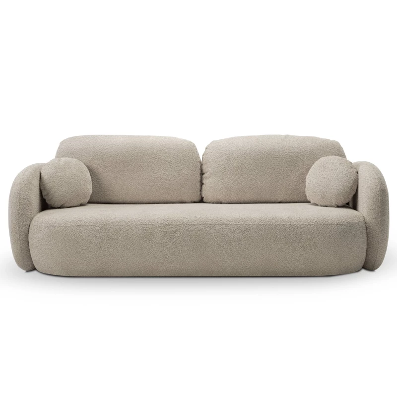 Rozkládací dvousedák s úložným prostorem COBOURG - béžový