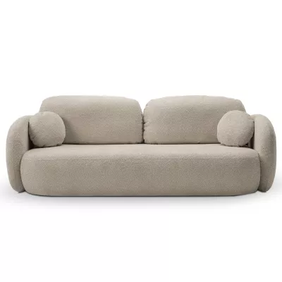 Rozkládací dvousedák s úložným prostorem COBOURG - béžový