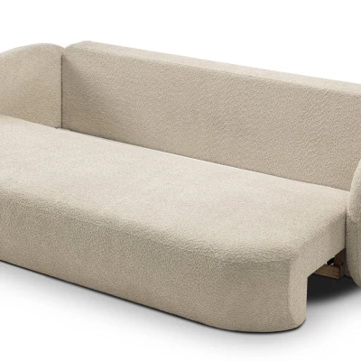 Rozkládací dvousedák s úložným prostorem COBOURG - světlý béžový