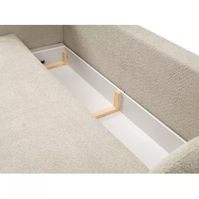 Rozkládací dvousedák s úložným prostorem COBOURG - světlý béžový