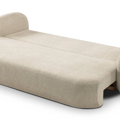 Rozkládací dvousedák s úložným prostorem COBOURG - světlý béžový