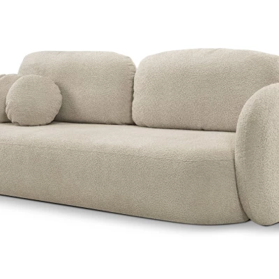 Rozkládací dvousedák s úložným prostorem COBOURG - světlý béžový