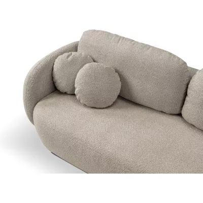 Rozkládací dvousedák s úložným prostorem COBOURG - béžový