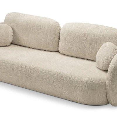 Rozkládací dvousedák s úložným prostorem COBOURG - světlý béžový