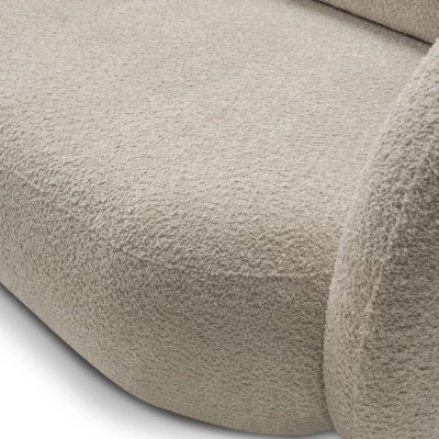 Rozkládací dvousedák s úložným prostorem COBOURG - béžový