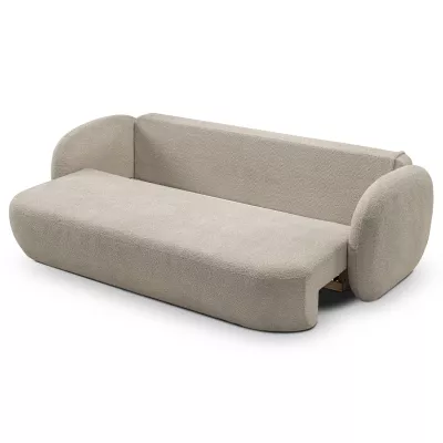 Rozkládací dvousedák s úložným prostorem COBOURG - béžový