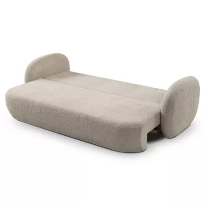 Rozkládací dvousedák s úložným prostorem COBOURG - béžový