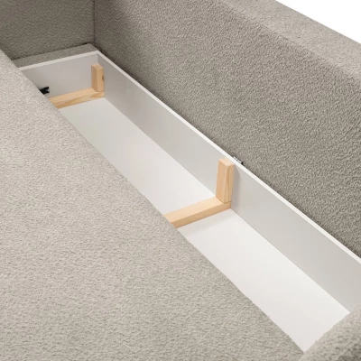 Rozkládací dvousedák s úložným prostorem COBOURG - béžový