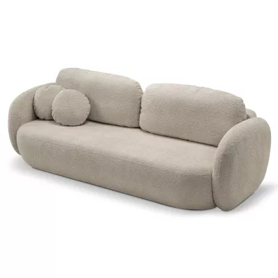 Rozkládací dvousedák s úložným prostorem COBOURG - béžový