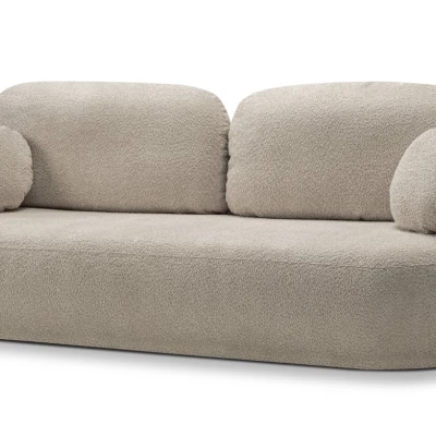 Rozkládací dvousedák s úložným prostorem COBOURG - béžový