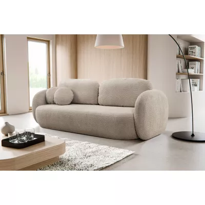 Rozkládací dvousedák s úložným prostorem COBOURG - béžový