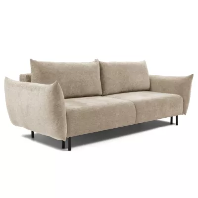 Rozkládací pohovka s úložným prostorem BANFF - béžová