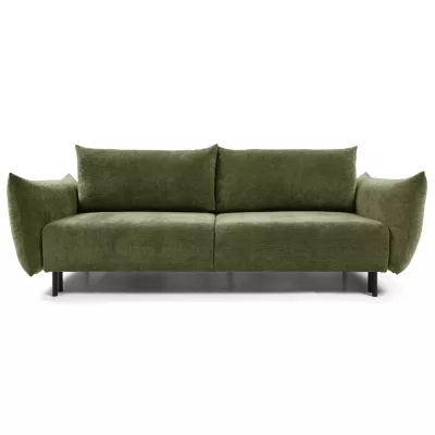 Rozkládací pohovka s úložným prostorem BANFF - olivová