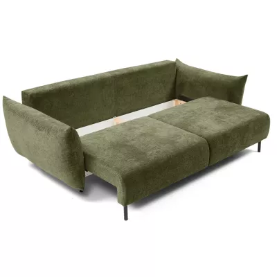 Rozkládací pohovka s úložným prostorem BANFF - olivová