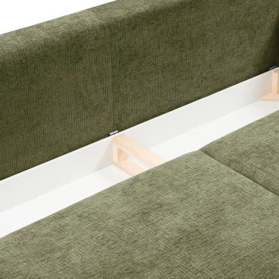 Rozkládací pohovka s úložným prostorem BANFF - olivová