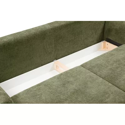 Rozkládací pohovka s úložným prostorem BANFF - olivová