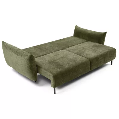 Rozkládací pohovka s úložným prostorem BANFF - olivová