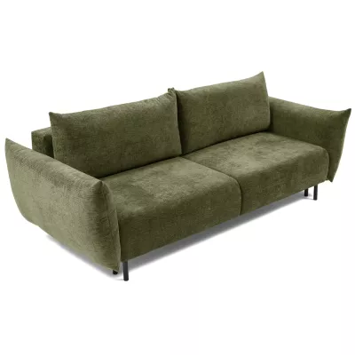 Rozkládací pohovka s úložným prostorem BANFF - olivová