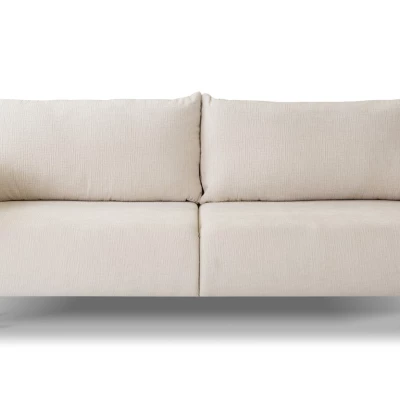 Rozkládací pohovka s úložným prostorem BANFF - světlá béžová