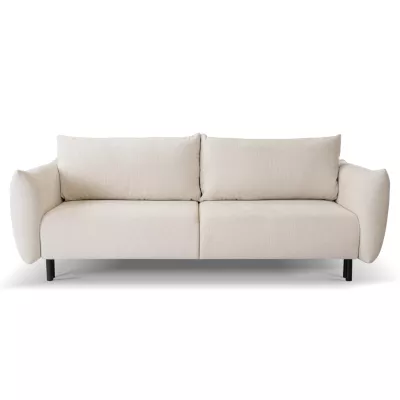 Rozkládací pohovka s úložným prostorem BANFF - světlá béžová