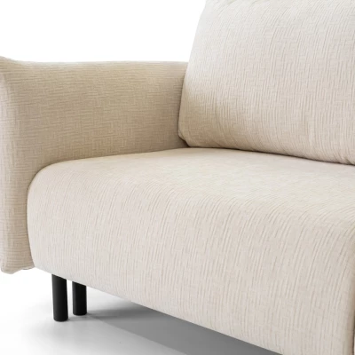 Rozkládací pohovka s úložným prostorem BANFF - světlá béžová