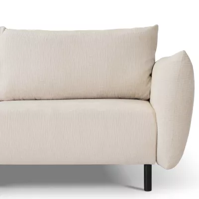 Rozkládací pohovka s úložným prostorem BANFF - světlá béžová