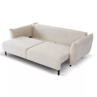 Rozkládací pohovka s úložným prostorem BANFF - světlá béžová