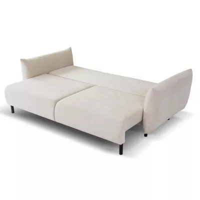 Rozkládací pohovka s úložným prostorem BANFF - světlá béžová