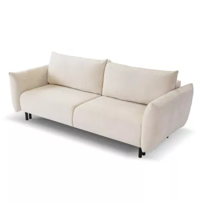 Rozkládací pohovka s úložným prostorem BANFF - světlá béžová