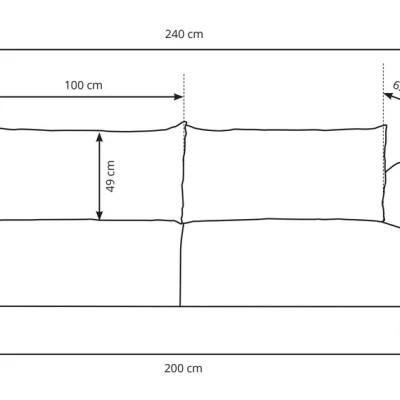 Rozkládací pohovka s úložným prostorem BANFF - béžová