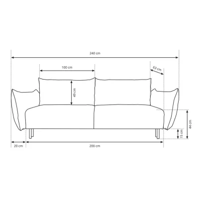 Rozkládací pohovka s úložným prostorem BANFF - olivová