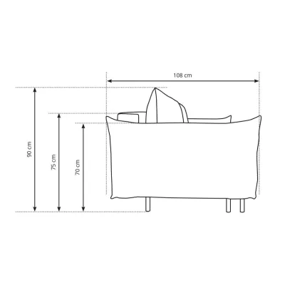 Rozkládací pohovka s úložným prostorem BANFF - olivová