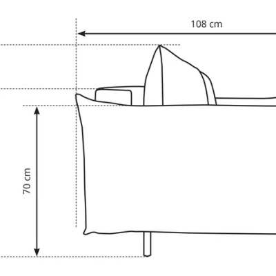 Rozkládací pohovka s úložným prostorem BANFF - světlá béžová