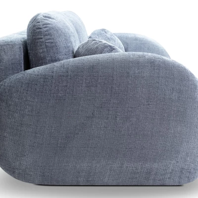 Rozkládací dvoumístná pohovka BARRIE - blankytná