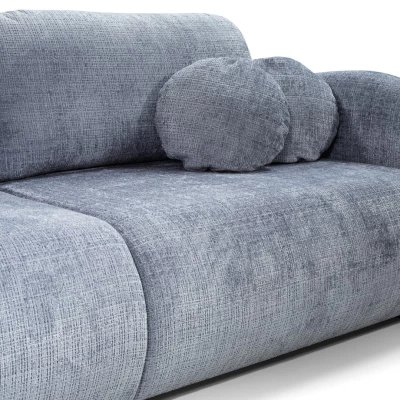 Rozkládací dvoumístná pohovka BARRIE - blankytná