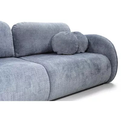 Rozkládací dvoumístná pohovka BARRIE - blankytná