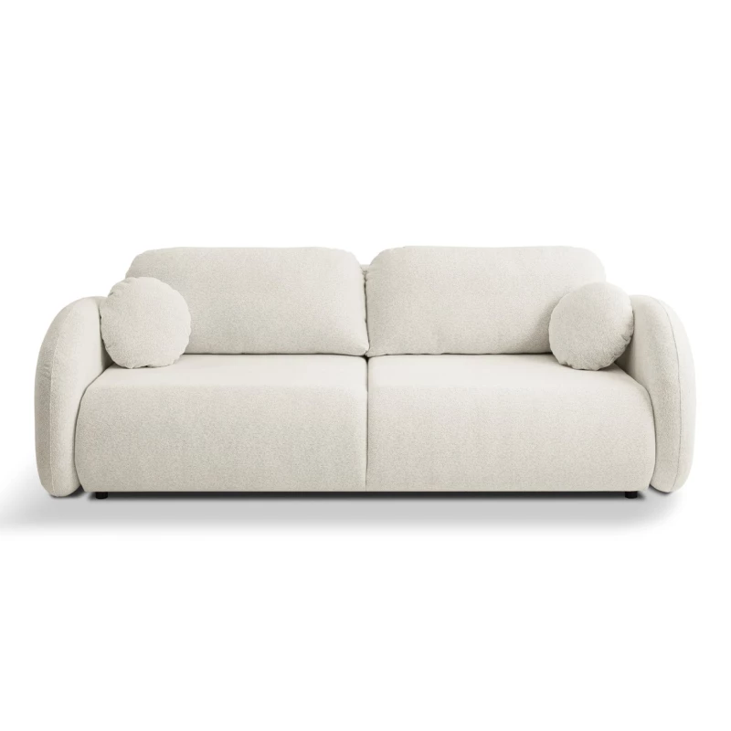 Rozkládací dvoumístná pohovka BARRIE - smetanová