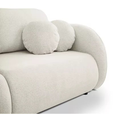 Rozkládací dvoumístná pohovka BARRIE - smetanová