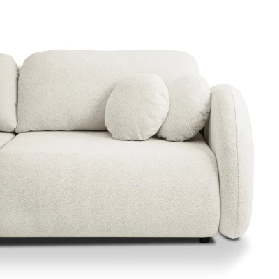 Rozkládací dvoumístná pohovka BARRIE - smetanová