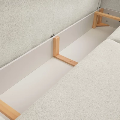 Rozkládací dvoumístná pohovka BARRIE - smetanová