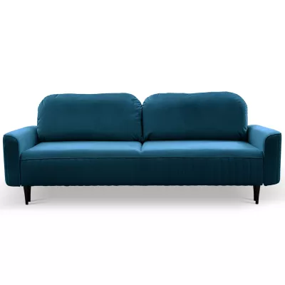 Rozkládací dvoumístná pohovka MONCTON - modrá