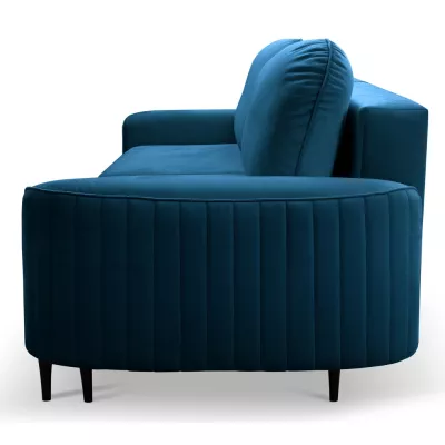 Rozkládací dvoumístná pohovka MONCTON - modrá