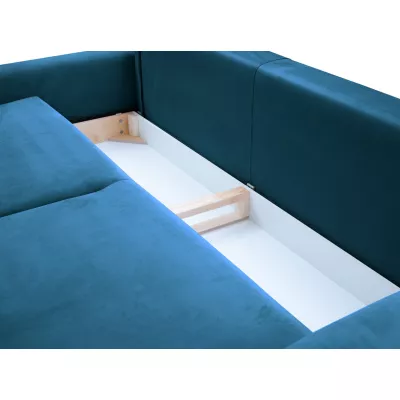 Rozkládací dvoumístná pohovka MONCTON - modrá